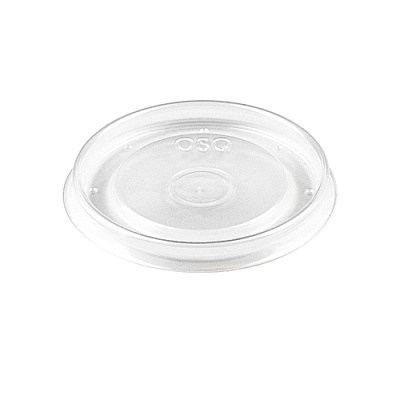 Крышка для бумажного контейнера круглая D=100мм для 300, 400мл PP ANTIFOG lid Round Bowl цвет прозр. OSQ (х450)